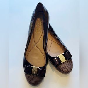 Salvatore Ferragamo tortoise flats
